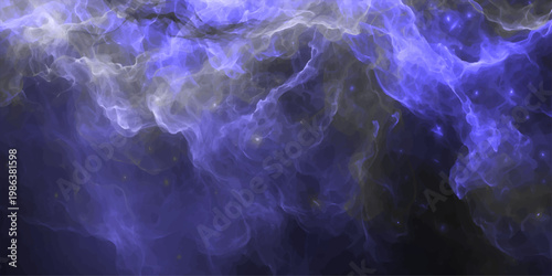 A seamless motion of electric blue liquid patterns creates a wavy water texture reflecting light and energy as it flows into a swimming pool like a powerful storm