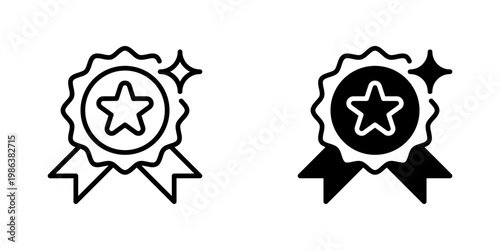 Quality Seal Vector Line Icon for Retail and Ecommerce