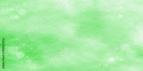 An abstract green bokeh backdrop with a vintage grunge texture and aged paper pattern creates a retro light design for an old parchment wallpaper art illustration