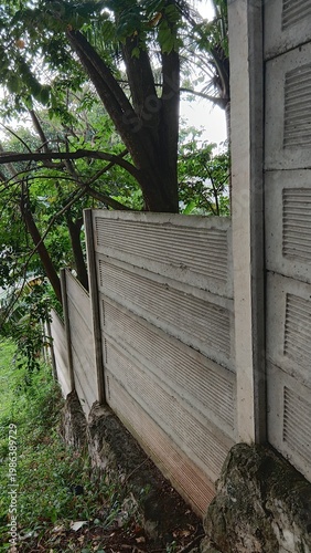 cast concrete cement wall fence