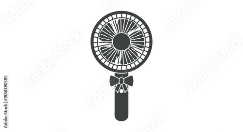 Handheld Portable Electric Fan for Cooling.