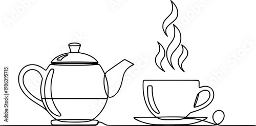 Set of teapot and kettle silhouettes in various styles, classic and modern tea vessels, kitchenware vector illustration isolated on white
