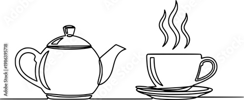 Set of teapot and kettle silhouettes in various styles, classic and modern tea vessels, kitchenware vector illustration isolated on white

