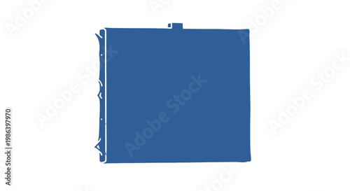 Blue Metal Electrical Distribution Box Closeup.