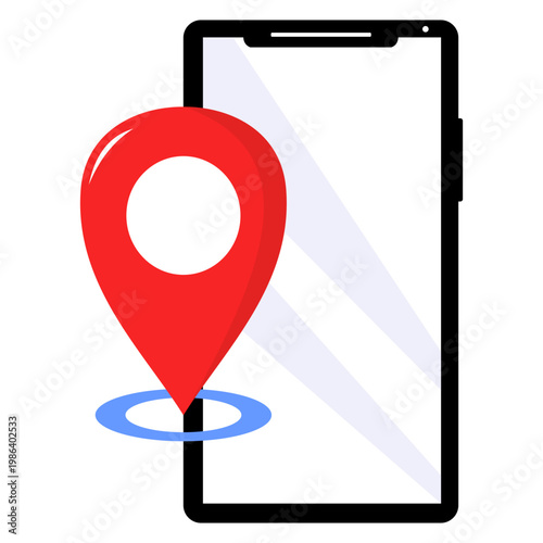 Mobile phone with maps icon (4)