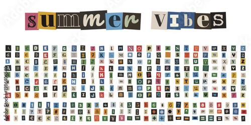 Anonymous Ransom Note Alphabet Kit for True Crime Podcast Graphics and DIY Zine Art