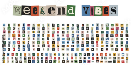 Ransom Note Alphabet for True Crime Podcast and Mystery Scrapbooking