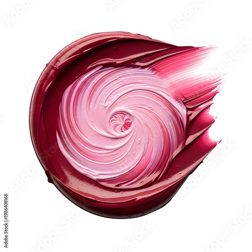 a pink swirl design on a white background isolated on transparent background