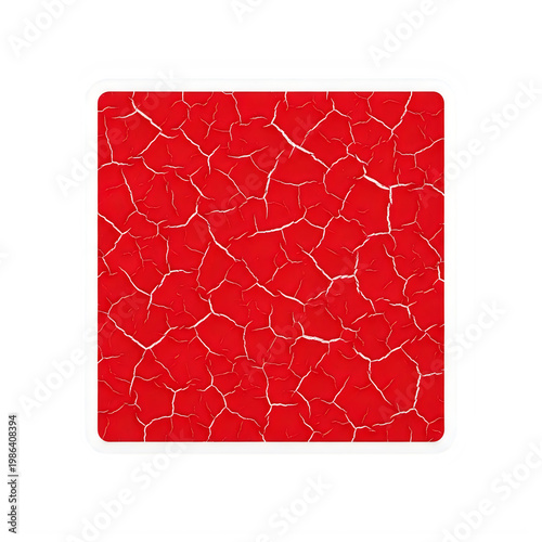 a red surface with white specks isolated on transparent background