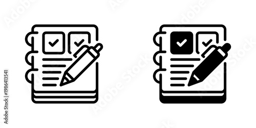 Journaling Vector Line Icon for Lifestyle and Creative