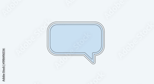 Speech bubble icon graphic symbol.