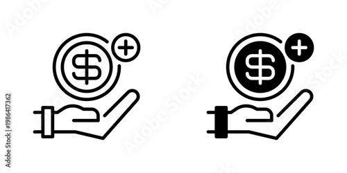 Benefit Vector Line Icon for Business and Human Resources