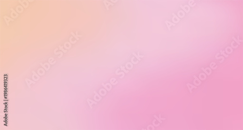 Pink spring background. Pastel bg with light gradient from yellow to pink shades