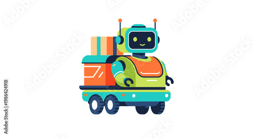 Robot Character Riding Toy Truck Vehicle.