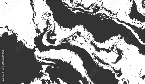  gray and white abstract map with swirling patterns and shapes on a white background.