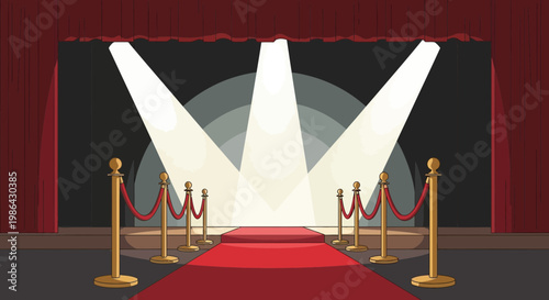 Red Carpet Event Stage Spotlight Show