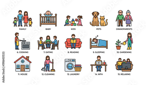 Family activities at home: cooking, gardening, reading, and more