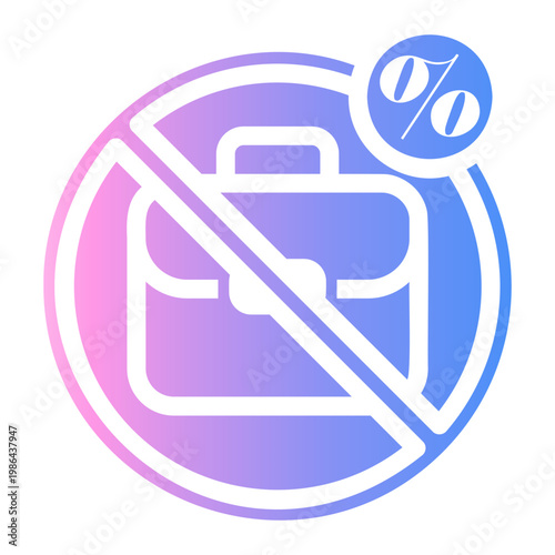 unemployment Gradient icon