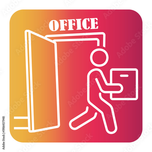 unemployment Gradient icon