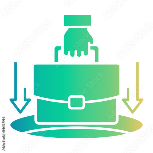 unemployment Gradient icon