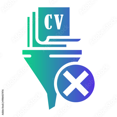 unemployment Gradient icon