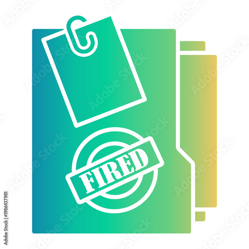 unemployment Gradient icon