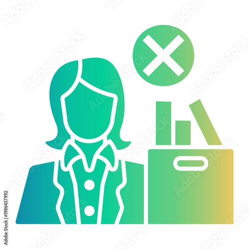 unemployment Gradient icon