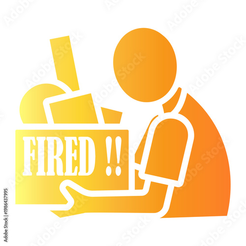 unemployment Gradient icon