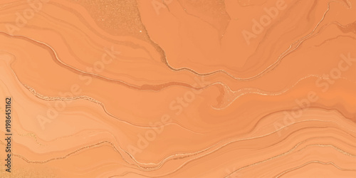 Tableau sur toile Natural brown sand and stone textures create an abstract pattern of dry desert d