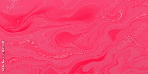 A soft flowing pink silk fabric texture creates an abstract wave pattern with light satin highlights and a purple-red color gradient for a romantic Valentine textile backdrop design