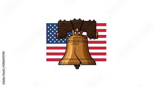 Liberty Bell American Icon Symbol Freedom.