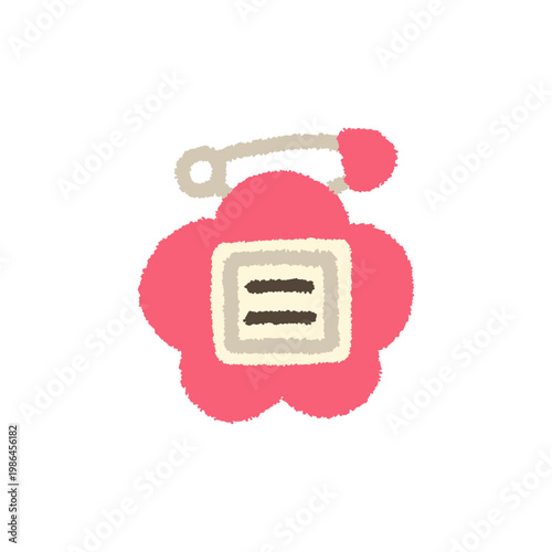 幼稚園・保育園 バッチ  クラス 手書き イラスト パステル 子供向け かわいい アイコン