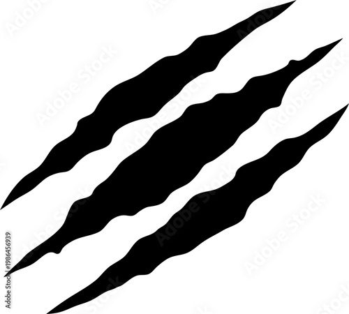 Vector of claw mark illustration