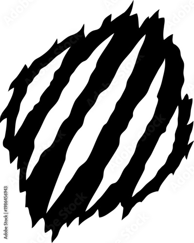 Illustration of beast claw mark effect