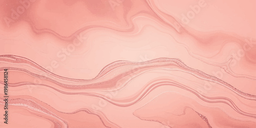 Soft flowing pink silk waves create a light abstract texture design for a rose colored satin fabric wallpaper backdrop