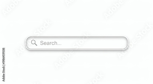 A simple search bar on a white background with a magnifying glass icon