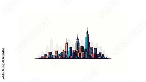 New York City Skyline Urban Landscape.