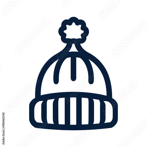 Toque Icon on Transparent Background
