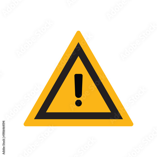 Schilderij op canvas Exclamation mark icon design