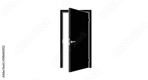 Open Doorway Silhouette Symbolizing Opportunity and New Beginnings.