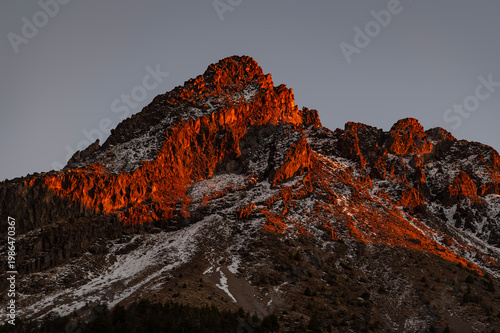 Nevado de Colima mountain peak in Mexico