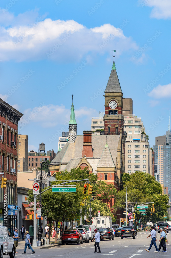 Fototapeta premium Jefferson Market Library in Greenwich Village, NYC