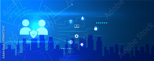 Employee Privacy Protection Icon with Secure Personal Data and Workplace Security