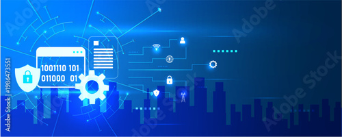 Digital File Protection Icon with Secure Data Encryption and Access Control System
