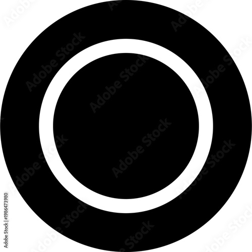 Bold Record Circle Icon