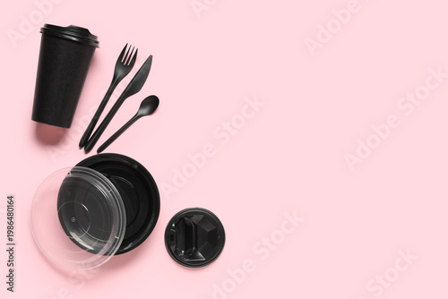 Food container with plastic...
