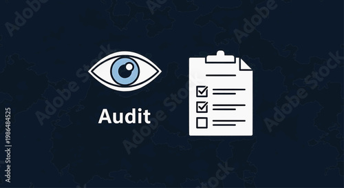 The audit process involves examining a checklist with an eye on details.