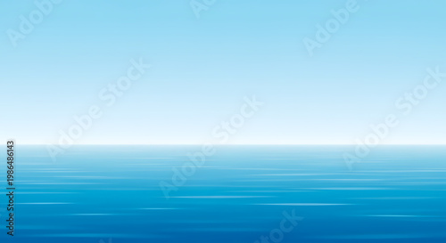 Serene ocean horizon for International Fisherman Day, celebrating the vast marine world and its dedicated workers