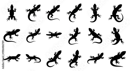 A diverse collection of stylized animal and insect vector icons, showcasing various wildlife silhouettes like striped bees, a bear, a mouse, and an aardvark, ideal for nature-themed graphic design