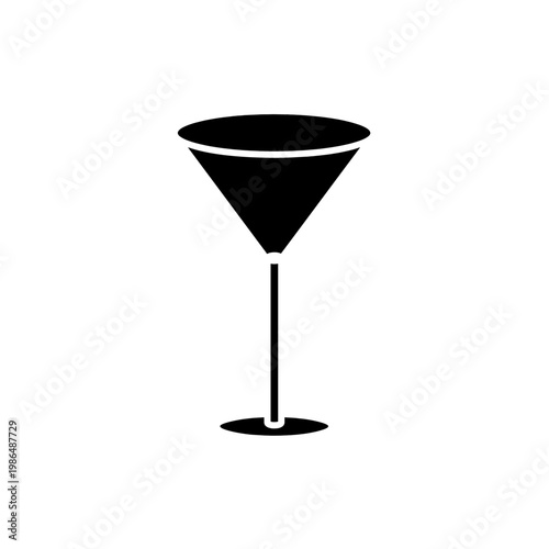A transparent martini glass and a wineglass filled with red liquid and adorned with a red ribbon sit isolated on a white background for a clean party beverage reflection